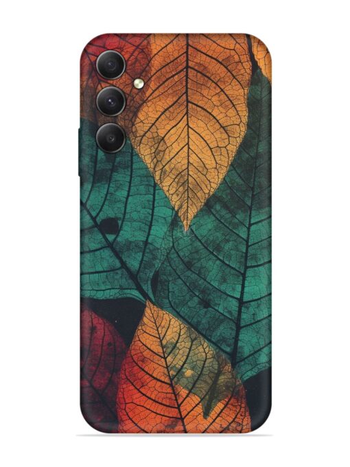 Leaves Artwork Embossed Soft Silicone Case for Samsung Galaxy M14 (5G) Zapvi