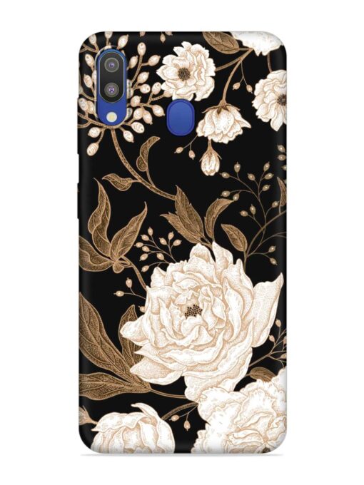 Peonies Roses Floral Embossed Soft Silicone Case for Samsung Galaxy M20 Zapvi