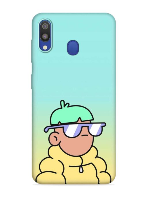 Doodles Cool Character Embossed Soft Silicone Case for Samsung Galaxy M20 Zapvi