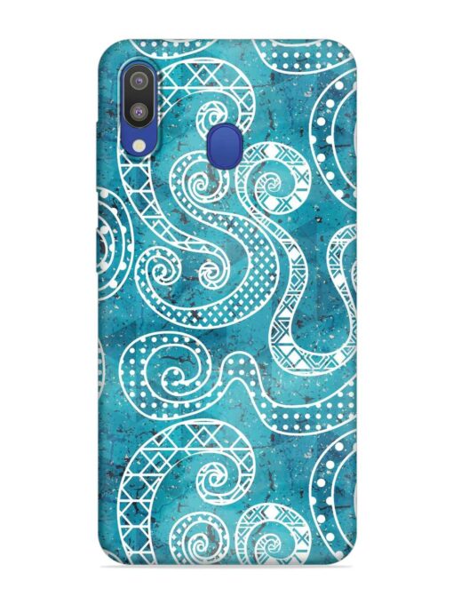 Vintage Curved Seamless Embossed Soft Silicone Case for Samsung Galaxy M20