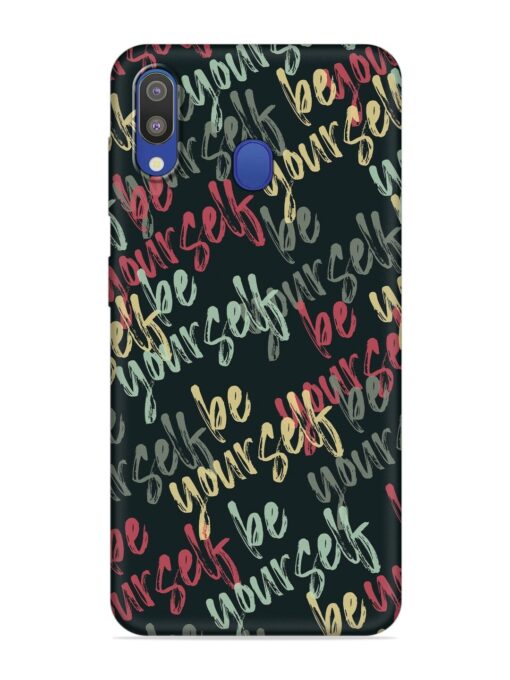 Yourself Seamless Embossed Soft Silicone Case for Samsung Galaxy M20 Zapvi