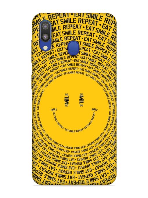 Smiley Embossed Soft Silicone Case for Samsung Galaxy M20 Zapvi