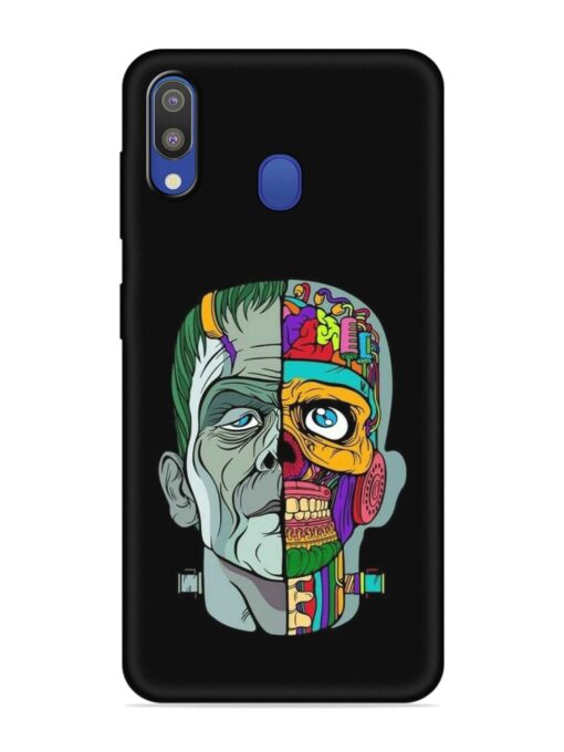 Men Vs Skull Embossed Soft Silicone Case for Samsung Galaxy M20 Zapvi