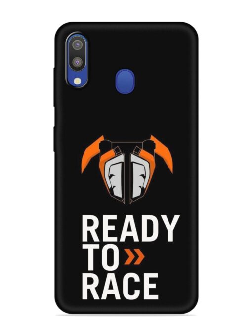 Ready To Race Embossed Soft Silicone Case for Samsung Galaxy M20 Zapvi