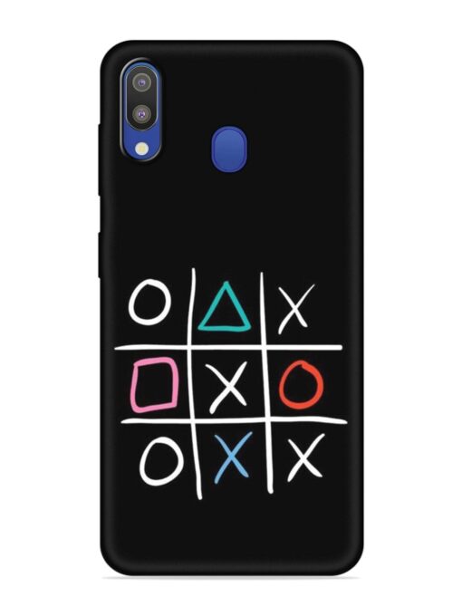 Super Neon Tic-Tac-Toe Embossed Soft Silicone Case for Samsung Galaxy M20