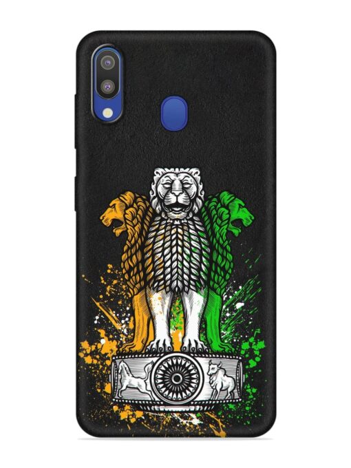 Pillars Of Ashoka Embossed Soft Silicone Case for Samsung Galaxy M20 Zapvi