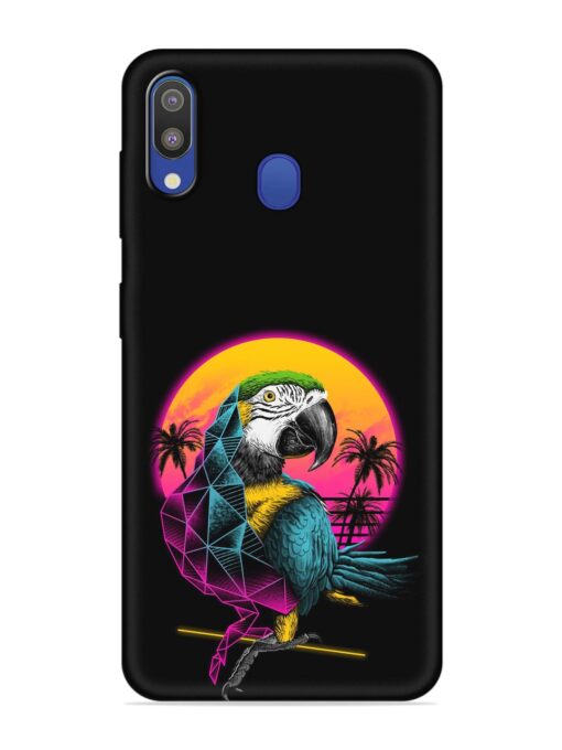 Rad Parrot Embossed Soft Silicone Case for Samsung Galaxy M20 Zapvi