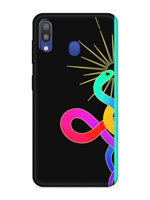 Art Geometric Abstraction Embossed Soft Silicone Case for Samsung Galaxy M20 Zapvi