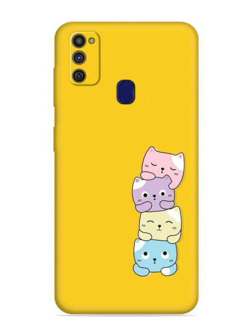 Cartoon Anime Embossed Soft Silicone Case for Samsung Galaxy M21 (2021)