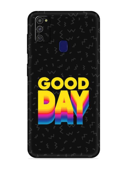 Good Day Embossed Soft Silicone Case for Samsung Galaxy M21 (2021)