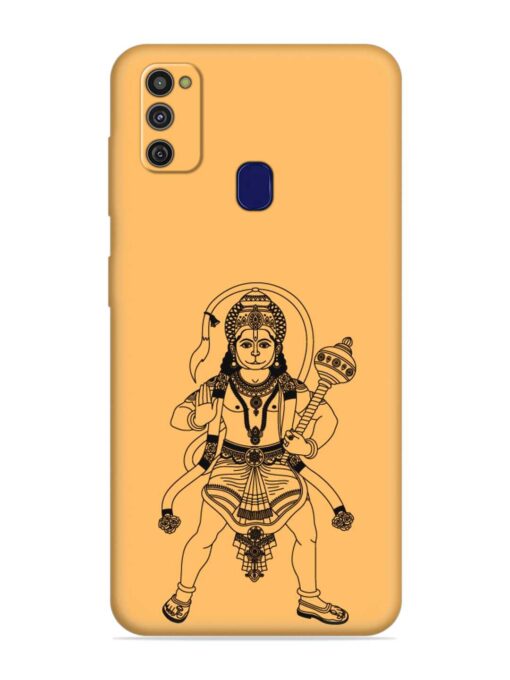 Indian God Hanuman Embossed Soft Silicone Case for Samsung Galaxy M21 (2021)