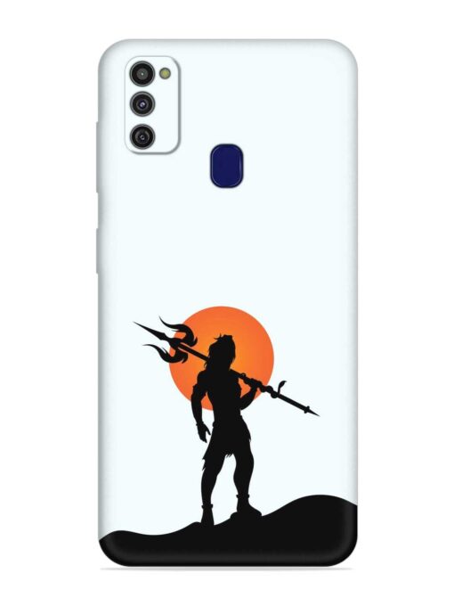 Lord Mahadev Trendy Embossed Soft Silicone Case for Samsung Galaxy M21 (2021)