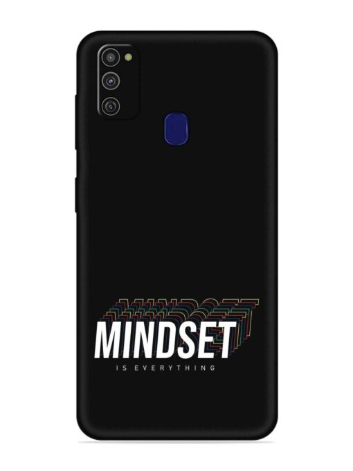 Mindset Everything Slogan Embossed Soft Silicone Case for Samsung Galaxy M21 (2021) Zapvi