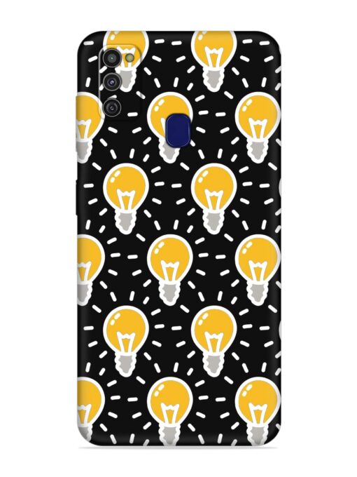 Light Bulb Seamless Embossed Soft Silicone Case for Samsung Galaxy M21 (2021) Zapvi