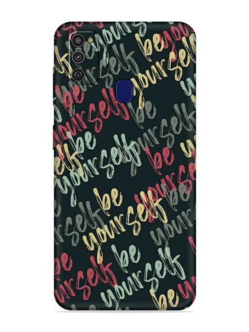 Yourself Seamless Embossed Soft Silicone Case for Samsung Galaxy M21 (2021)