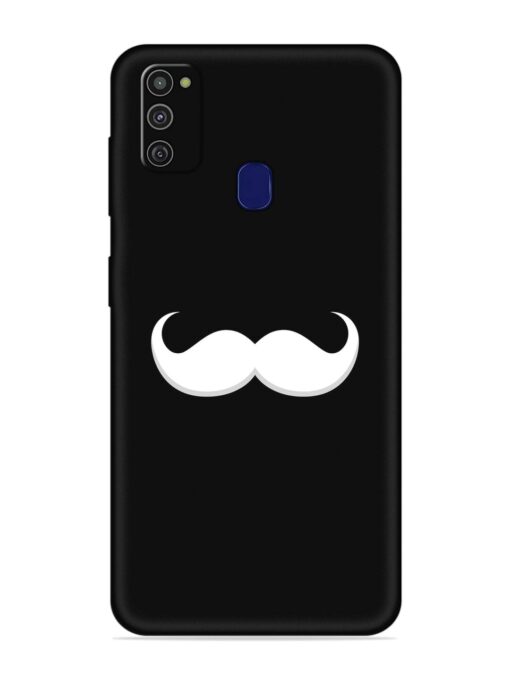 Mustache Vector Embossed Soft Silicone Case for Samsung Galaxy M21 (2021) Zapvi