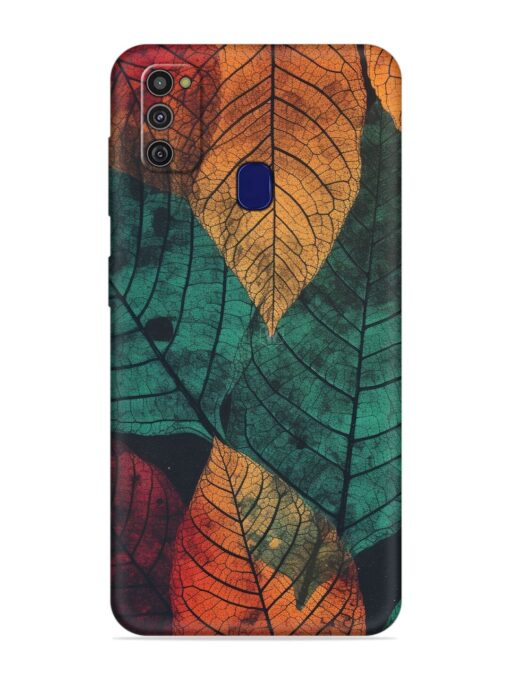 Leaves Artwork Embossed Soft Silicone Case for Samsung Galaxy M21 (2021) Zapvi