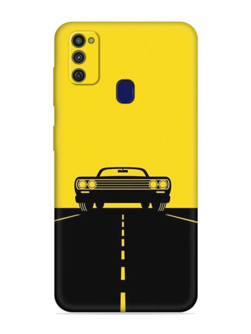 Classic Car Embossed Soft Silicone Case for Samsung Galaxy M21 (2021)