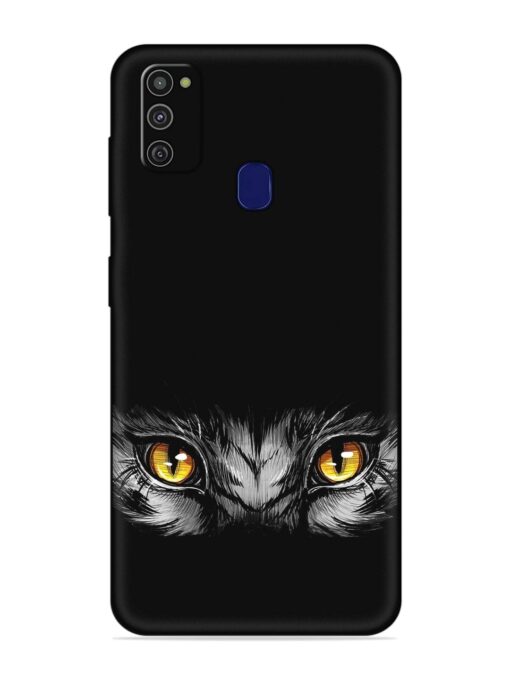 Scary Eye Embossed Soft Silicone Case for Samsung Galaxy M21 (2021) Zapvi