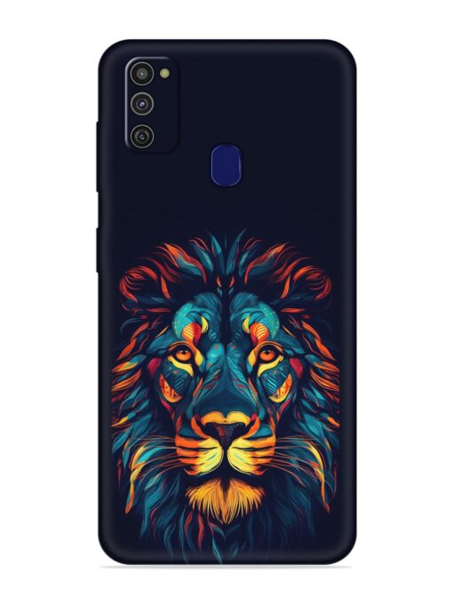 Colorful Lion Embossed Soft Silicone Case for Samsung Galaxy M21 (4G) Zapvi