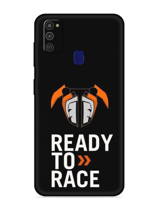 Ready To Race Embossed Soft Silicone Case for Samsung Galaxy M21 (4G) Zapvi