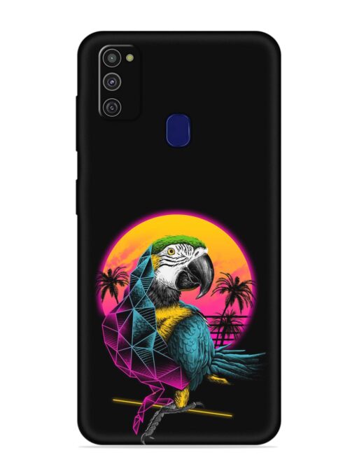 Rad Parrot Embossed Soft Silicone Case for Samsung Galaxy M21 (4G)