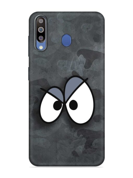 Big Eyes Night Mode Embossed Soft Silicone Case for Samsung Galaxy M30 Zapvi