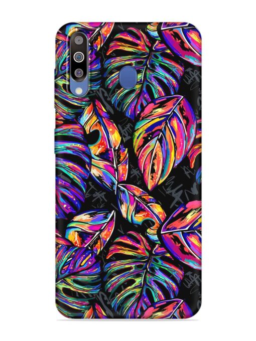 Tropical Seamless Vector Embossed Soft Silicone Case for Samsung Galaxy M30