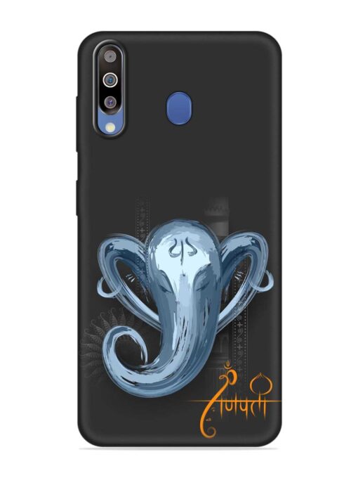 Illustration Lord Ganpati Embossed Soft Silicone Case for Samsung Galaxy M30 Zapvi