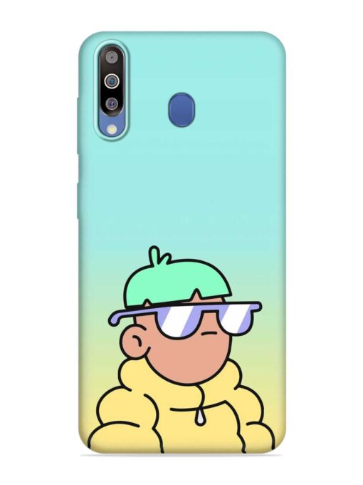 Doodles Cool Character Embossed Soft Silicone Case for Samsung Galaxy M30 Zapvi