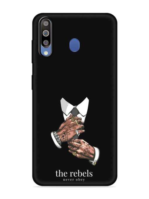 Rebels Slogan Man Embossed Soft Silicone Case for Samsung Galaxy M30