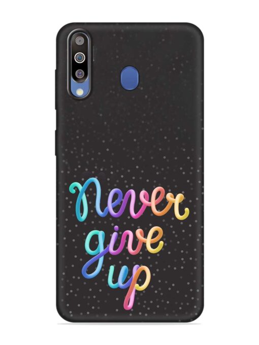 Colorful Stylized Rainbow Embossed Soft Silicone Case for Samsung Galaxy M30 Zapvi