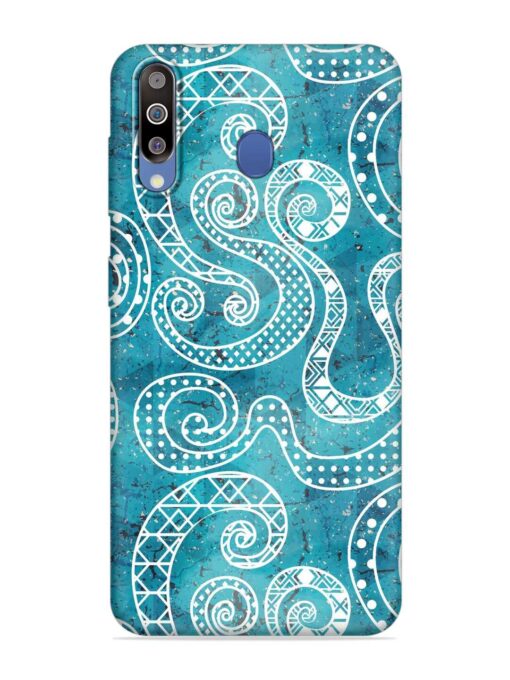 Vintage Curved Seamless Embossed Soft Silicone Case for Samsung Galaxy M30 Zapvi