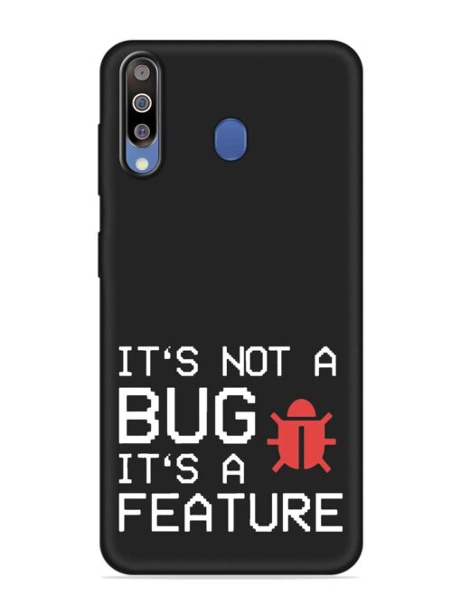 Not Bug Feature Embossed Soft Silicone Case for Samsung Galaxy M30