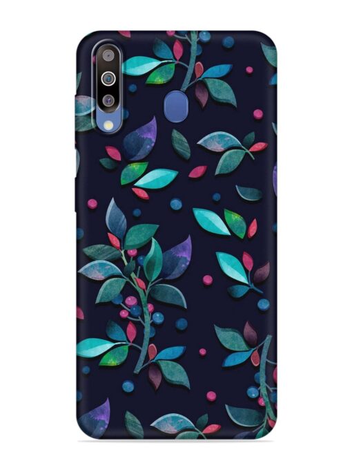 Decorative Watercolor Flower Embossed Soft Silicone Case for Samsung Galaxy M30