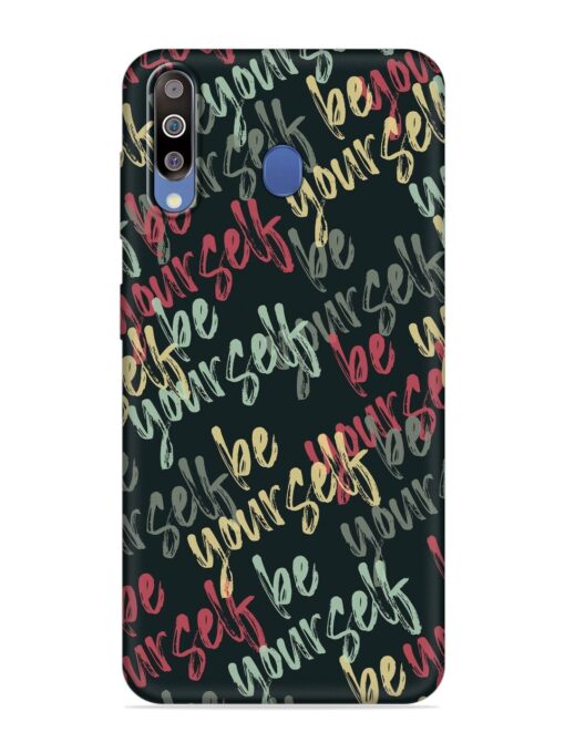 Yourself Seamless Embossed Soft Silicone Case for Samsung Galaxy M30 Zapvi