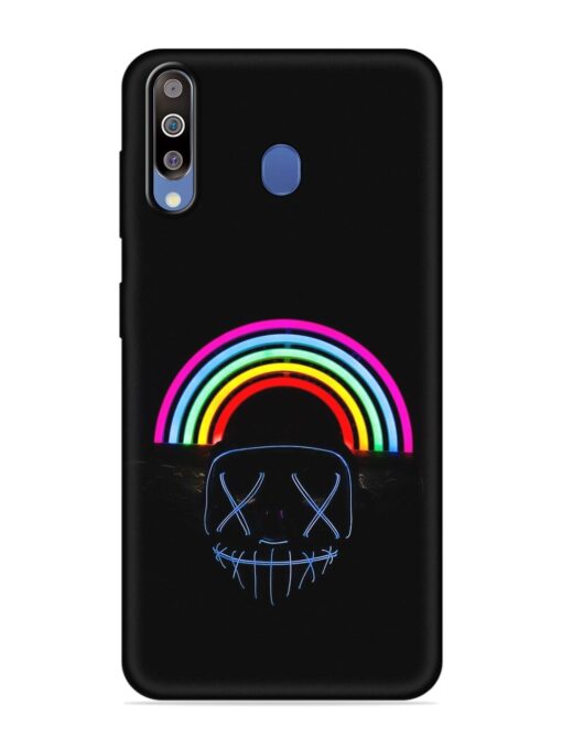 Mask Rainbow Embossed Soft Silicone Case for Samsung Galaxy M30