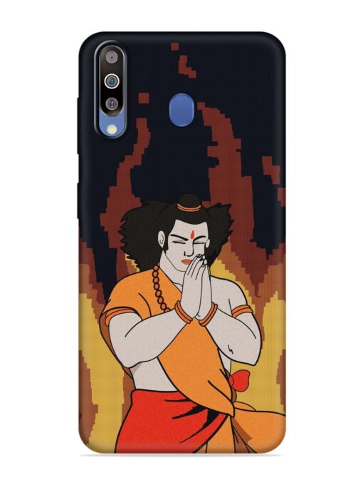 Shree Ram Vector Embossed Soft Silicone Case for Samsung Galaxy M30