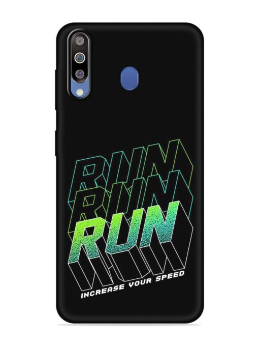 Run Embossed Soft Silicone Case for Samsung Galaxy M30