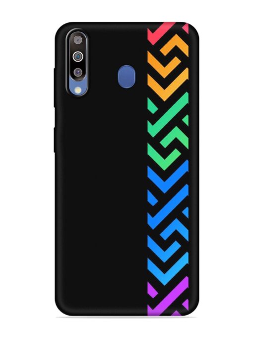 Colorshape Stripes Embossed Soft Silicone Case for Samsung Galaxy M30 Zapvi