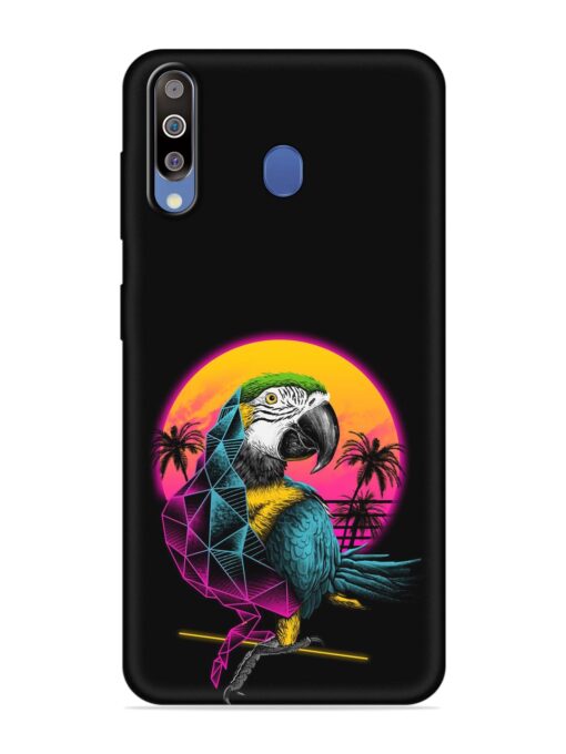 Rad Parrot Embossed Soft Silicone Case for Samsung Galaxy M30