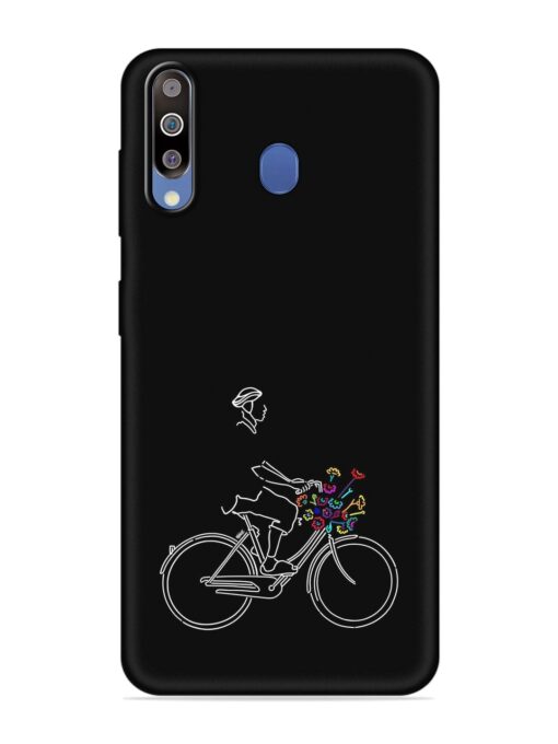 Minimalist Cycle Art Embossed Soft Silicone Case for Samsung Galaxy M30