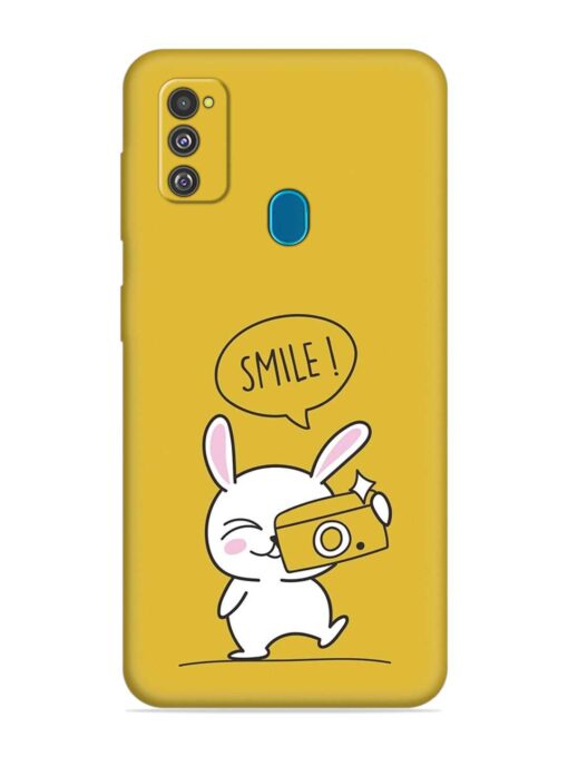 Hey Smile Please Embossed Soft Silicone Case for Samsung Galaxy M30S Zapvi