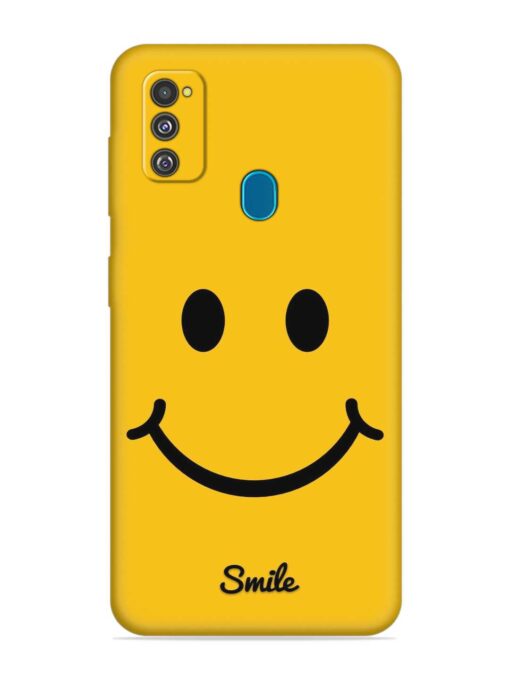 Yellow Smiley Embossed Soft Silicone Case for Samsung Galaxy M30S Zapvi