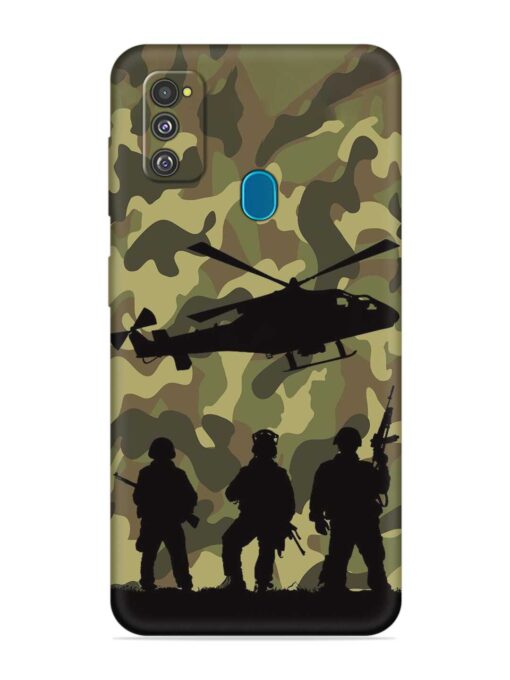 Army Heros Embossed Soft Silicone Case for Samsung Galaxy M30S Zapvi