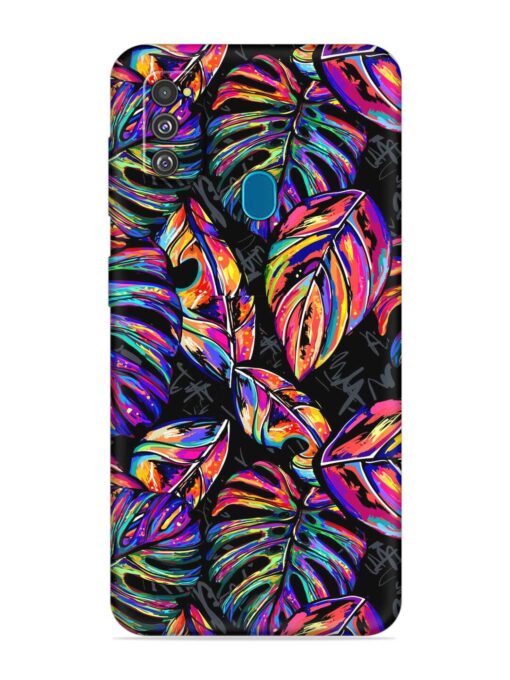 Tropical Seamless Vector Embossed Soft Silicone Case for Samsung Galaxy M30S Zapvi