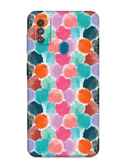 Colorful Seamless Pattern Embossed Soft Silicone Case for Samsung Galaxy M30S