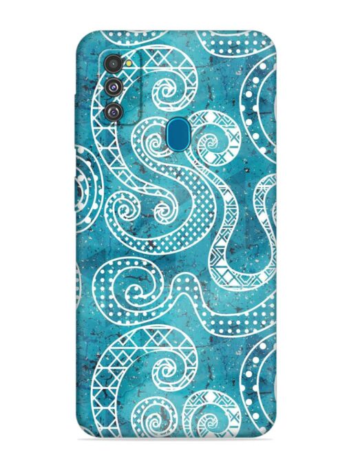 Vintage Curved Seamless Embossed Soft Silicone Case for Samsung Galaxy M30S Zapvi