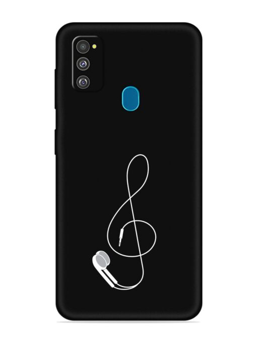 Music Earphone Vector Embossed Soft Silicone Case for Samsung Galaxy M30S