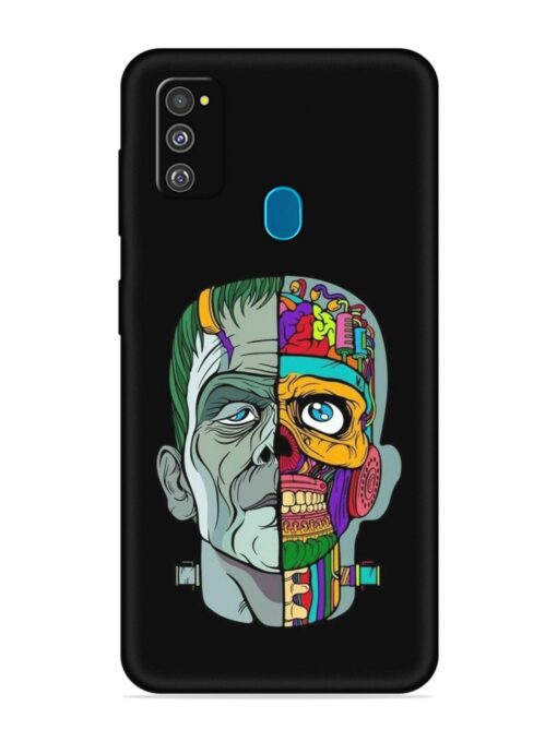 Men Vs Skull Embossed Soft Silicone Case for Samsung Galaxy M30S Zapvi